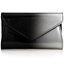 Picture of Xardi London Black/Silver Patent Envelope Women Clutch Bag